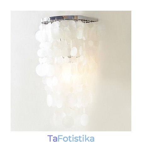 Κομψό φωτιστικό τοίχου με 1 φως σε ζεστό λευκό