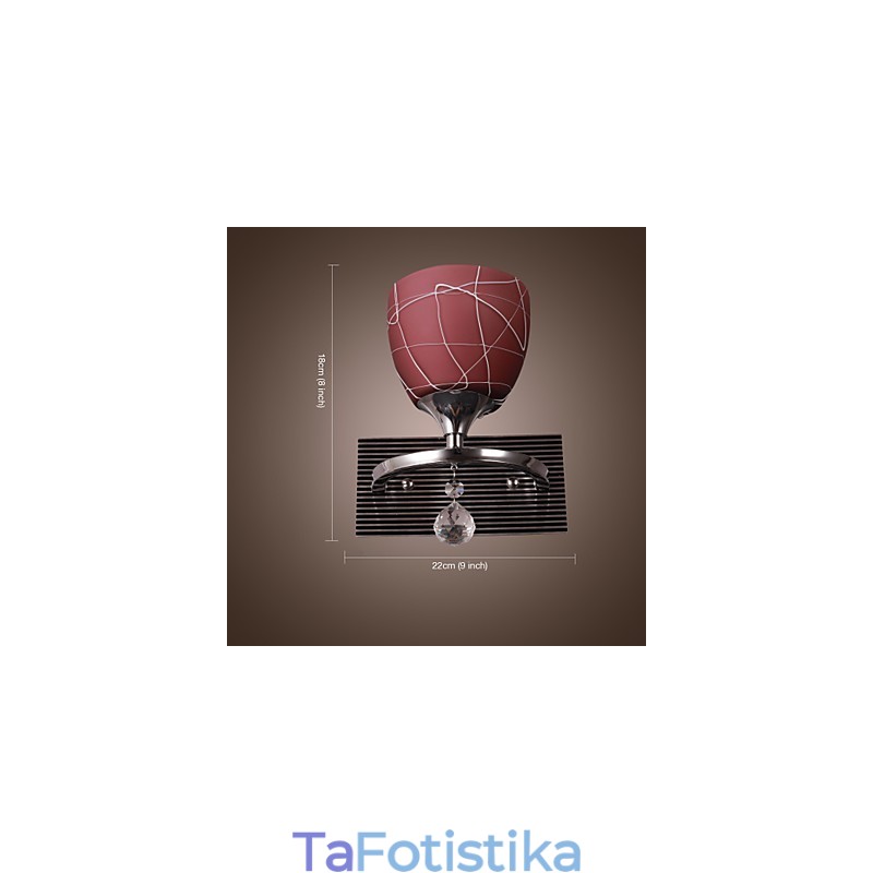 Φωτιστικό τοίχου υψηλής κατηγορίας με 1 φως
