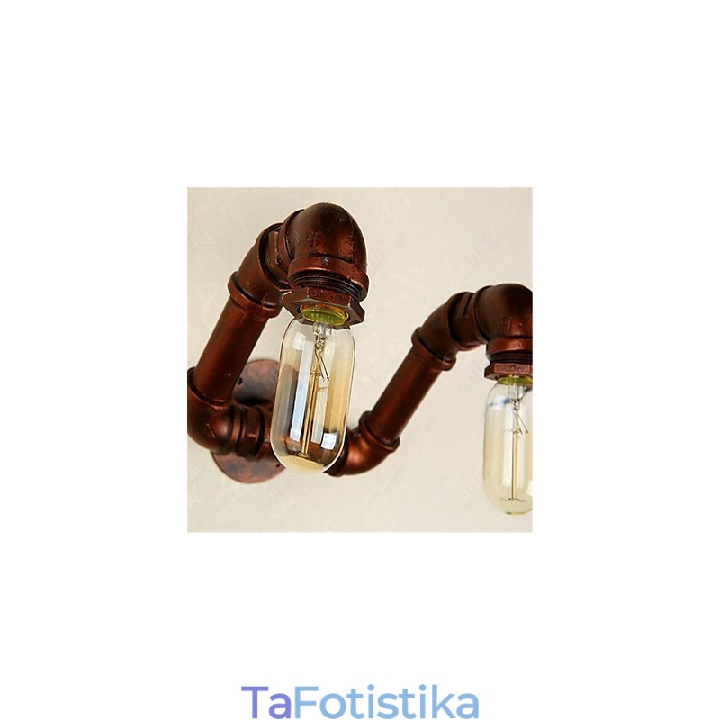 American Bar Xiang Κρεβατοκάμαρα Asle Water Pipe Επιτοίχιο Φωτιστικό Ρετρό βιομηχανικό σιδερένιο επιτοίχιο φωτιστικό