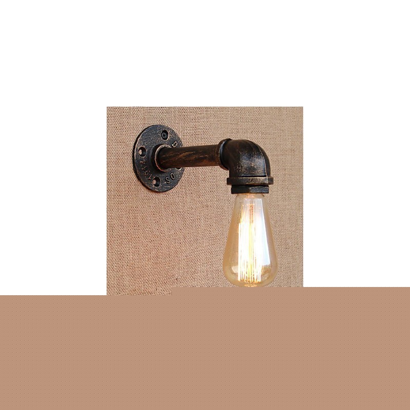 Nostalgia Simple Water Pipe Διακοσμητικό Μικρό Επιτοίχιο Φωτιστικό τοίχου