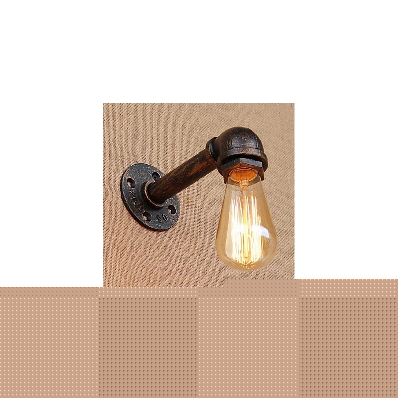 Nostalgia Simple Water Pipe Διακοσμητικό Μικρό Επιτοίχιο Φωτιστικό τοίχου
