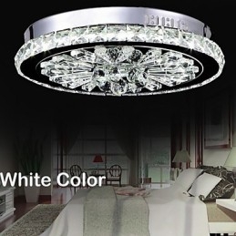 Crystal Flush Mount Modern Contemporary Living Κρεβάτι Παιδική Τραπεζαρία Μεταλλικό