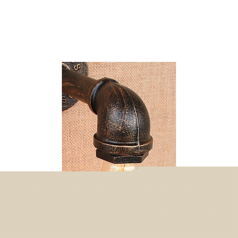 Nostalgia Simple Water Pipe Διακοσμητικό Μικρό Επιτοίχιο Φωτιστικό τοίχου