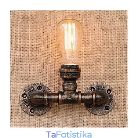 Nostalgia Simple Water Pipe Διακοσμητικό Μικρό Επιτοίχιο Φωτιστικό τοίχου Nostalgia Simple Water Pipe Διακοσμητικό Μικρό Επιτοίχιο Φωτιστικό τοίχου