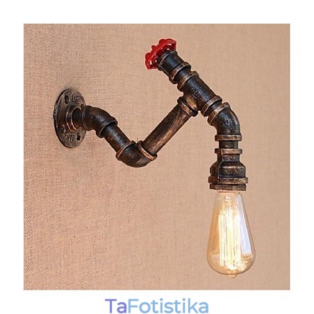 Nostalgia Simple Water Pipe Διακοσμητικό Μικρό Επιτοίχιο Φωτιστικό τοίχου Nostalgia Simple Water Pipe Διακοσμητικό Μικρό Επιτοίχιο Φωτιστικό τοίχου