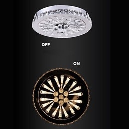 Crystal Flush Mount Modern Contemporary Living Κρεβάτι Παιδική Τραπεζαρία Μεταλλικό