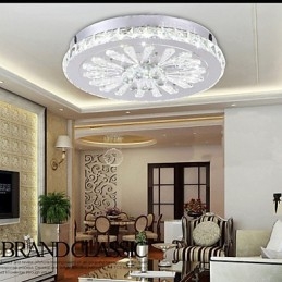 Crystal Flush Mount Modern Contemporary Living Κρεβάτι Παιδική Τραπεζαρία Μεταλλικό