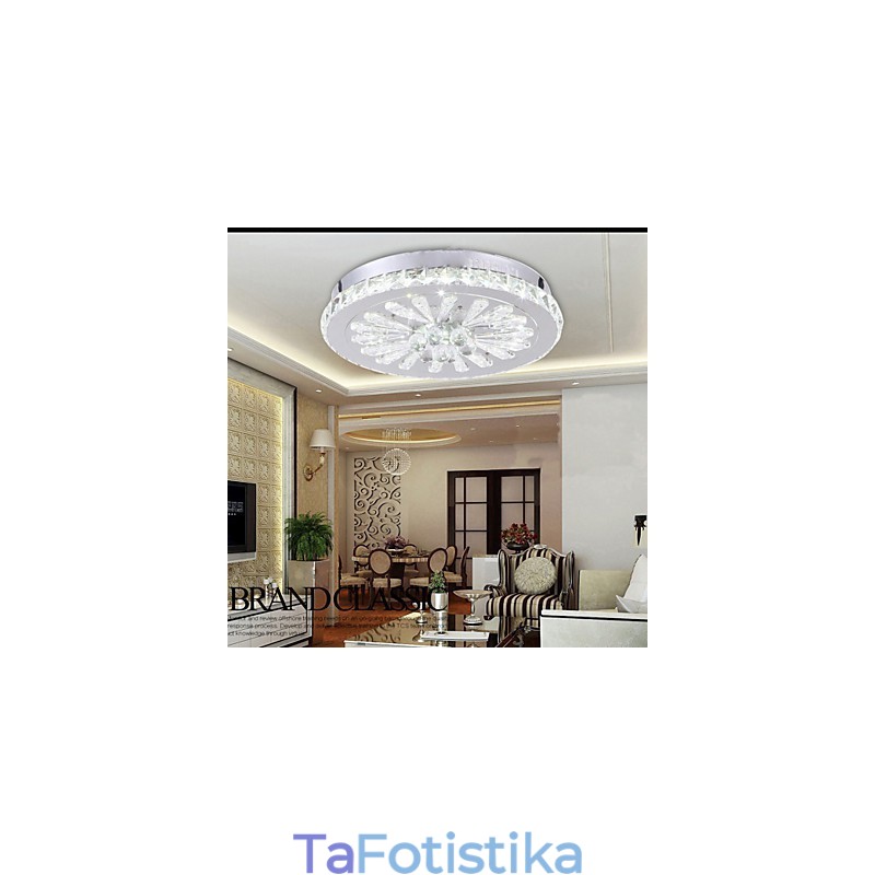 Crystal Flush Mount Modern Contemporary Living Κρεβάτι Παιδική Τραπεζαρία Μεταλλικό