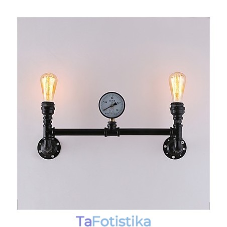 2 Heads Vintage Industrial Pipe Wall Lights Black Creative Lights Εστιατόριο Cafe Bar Διακοσμητικός φωτισμός 2 Heads Vintage Industrial Pipe Wall Lights Black Creative Lights Εστιατόριο Cafe Bar Διακοσμητικός φωτισμός