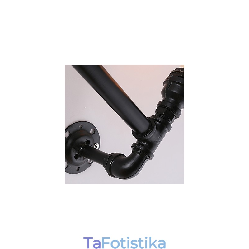 2 Heads Vintage Industrial Pipe Wall Lights Black Creative Lights Εστιατόριο Cafe Bar Διακοσμητικός φωτισμός