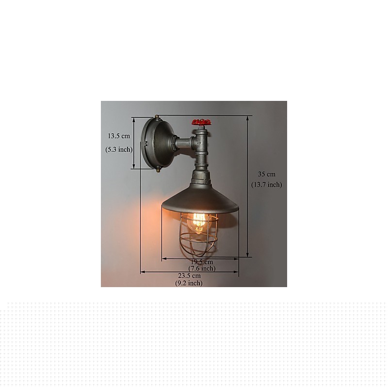 Νέο Retro Loft Vintage Industrial Edison Επιτοίχιο φωτιστικό Κρεμαστό φωτιστικό