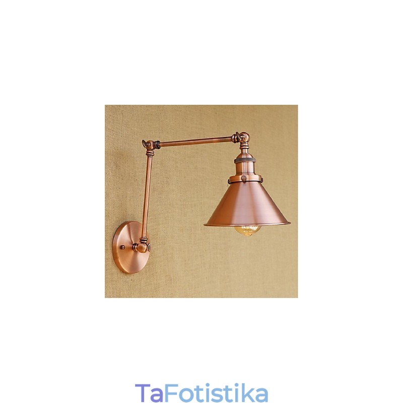 Μακρύς βραχίονας Half rust Retro Creative Nostalgic Πτυσσόμενες Πτυσσόμενες Απλίκες Τοίχου Φωτιστικό τοίχου