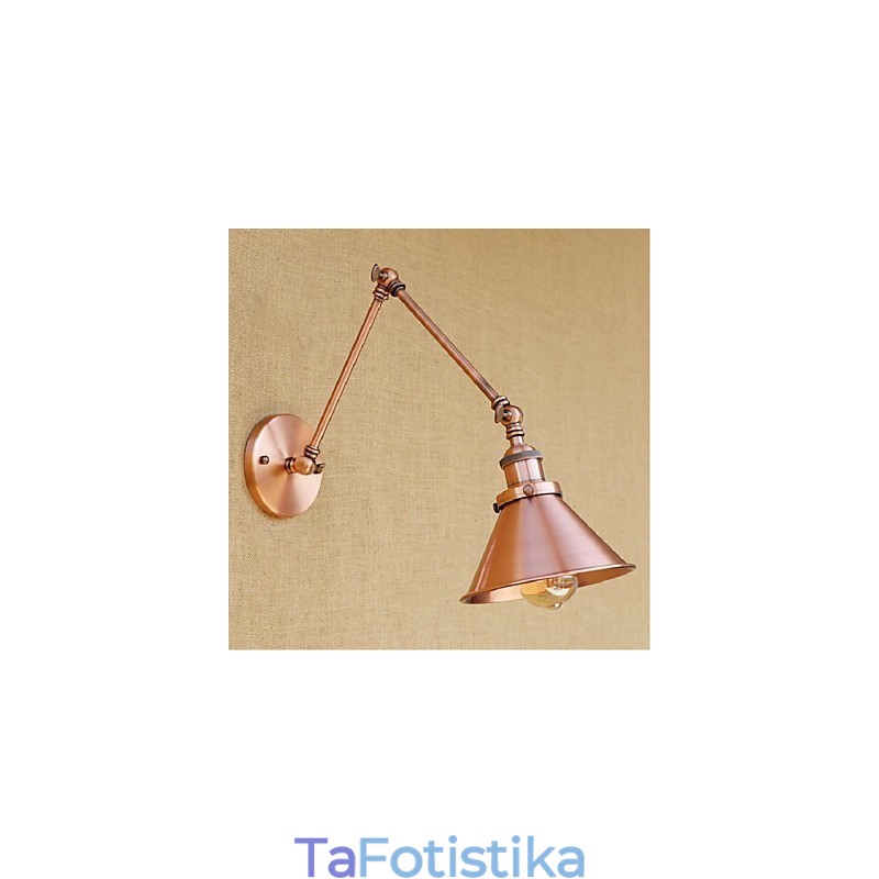Μακρύς βραχίονας Half rust Retro Creative Nostalgic Πτυσσόμενες Πτυσσόμενες Απλίκες Τοίχου Φωτιστικό τοίχου