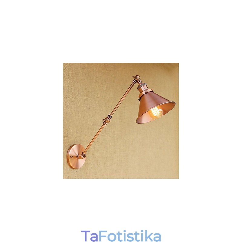 Μακρύς βραχίονας Half rust Retro Creative Nostalgic Πτυσσόμενες Πτυσσόμενες Απλίκες Τοίχου Φωτιστικό τοίχου