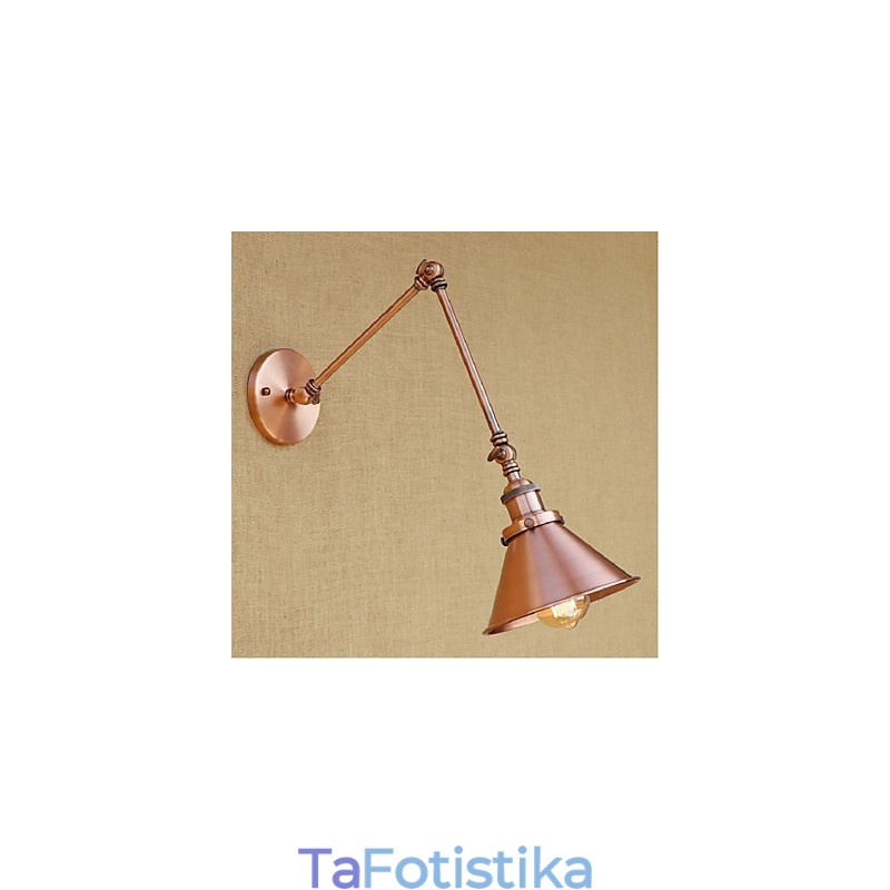 Μακρύς βραχίονας Half rust Retro Creative Nostalgic Πτυσσόμενες Πτυσσόμενες Απλίκες Τοίχου Φωτιστικό τοίχου
