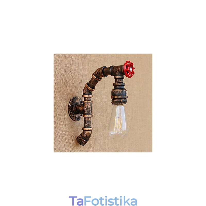 Rustic Lodge Antique Brass Χαρακτηριστικό για Απλίκες Τοίχου Περιβάλλοντος Φωτιστικό τοίχου