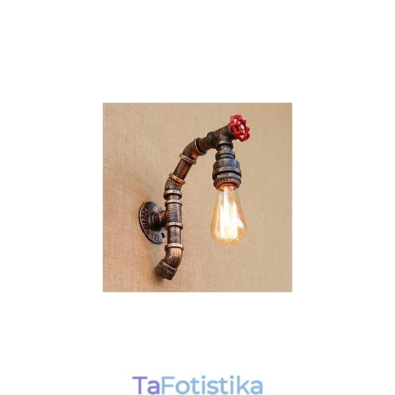 Rustic Lodge Antique Brass Χαρακτηριστικό για Απλίκες Τοίχου Περιβάλλοντος Φωτιστικό τοίχου