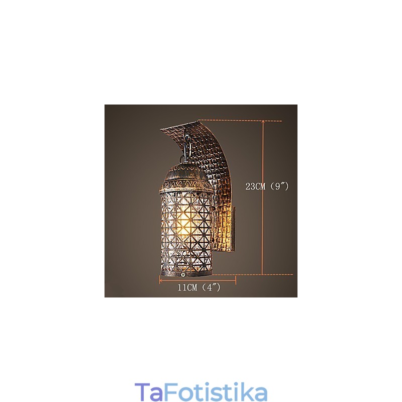 Ρουστίκ Lodge Painting Χαρακτηριστικό για Mini Style Uplight Απλίκες τοίχου Φωτιστικό τοίχου