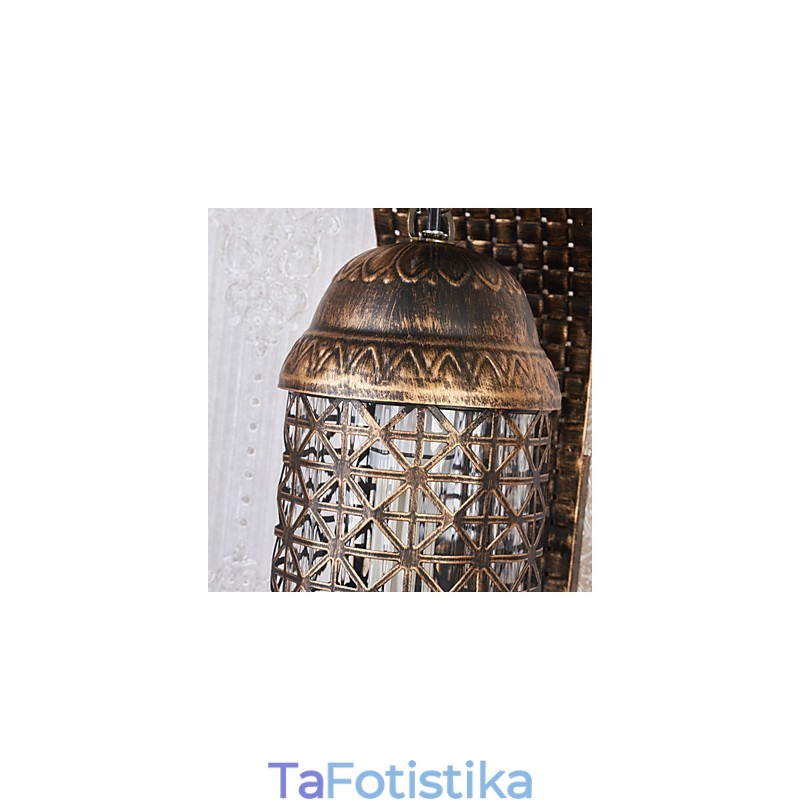 Ρουστίκ Lodge Painting Χαρακτηριστικό για Mini Style Uplight Απλίκες τοίχου Φωτιστικό τοίχου