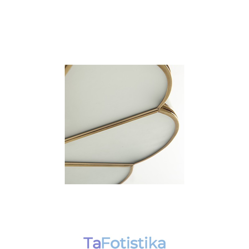 Παραδοσιακό Classic Rustic Lodge Brass Metal Flush Mount