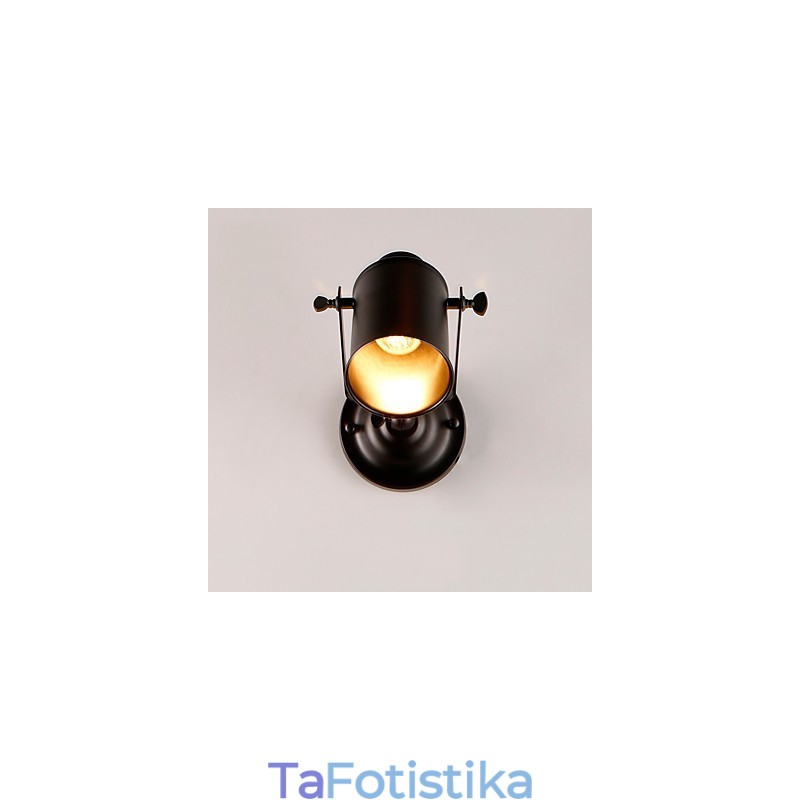 Vintage Μαύρη Μεταλλική Σοφίτα Απλίκα Τοίχου Σαλόνι Τραπεζαρία Διάδρομος Καφέ Μπαρ Μπαρ Επιτοίχιο φωτιστικό