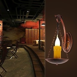 Ρουστίκ Lodge Painting Χαρακτηριστικό για Mini Style Uplight Απλίκες τοίχου Φωτιστικό τοίχου