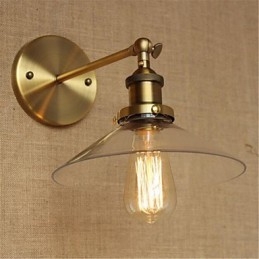 Μοντέρνο Σύγχρονο Country Retro Antique Brass χαρακτηριστικό για Mini Style Ambient Wall Lighting