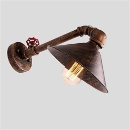 Water Pipe Wall Lights Retro Industrial Style Creative Country Metal Restaurant Cafe Bar Bar Επιτραπέζιες Απλίκες