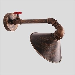 Water Pipe Wall Lights Retro Industrial Style Creative Country Metal Restaurant Cafe Bar Bar Επιτραπέζιες Απλίκες