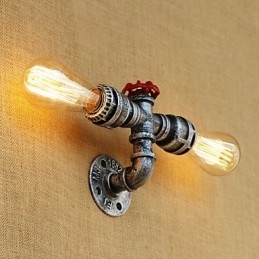 Country Retro Painting χαρακτηριστικό για Mini Style Ambient Light Απλίκες τοίχου Φωτιστικό τοίχου