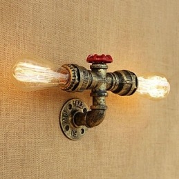 Country Retro Painting χαρακτηριστικό για Mini Style Ambient Light Απλίκες τοίχου Φωτιστικό τοίχου
