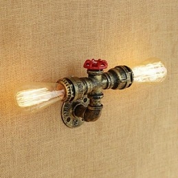 Country Retro Painting χαρακτηριστικό για Mini Style Ambient Light Απλίκες τοίχου Φωτιστικό τοίχου