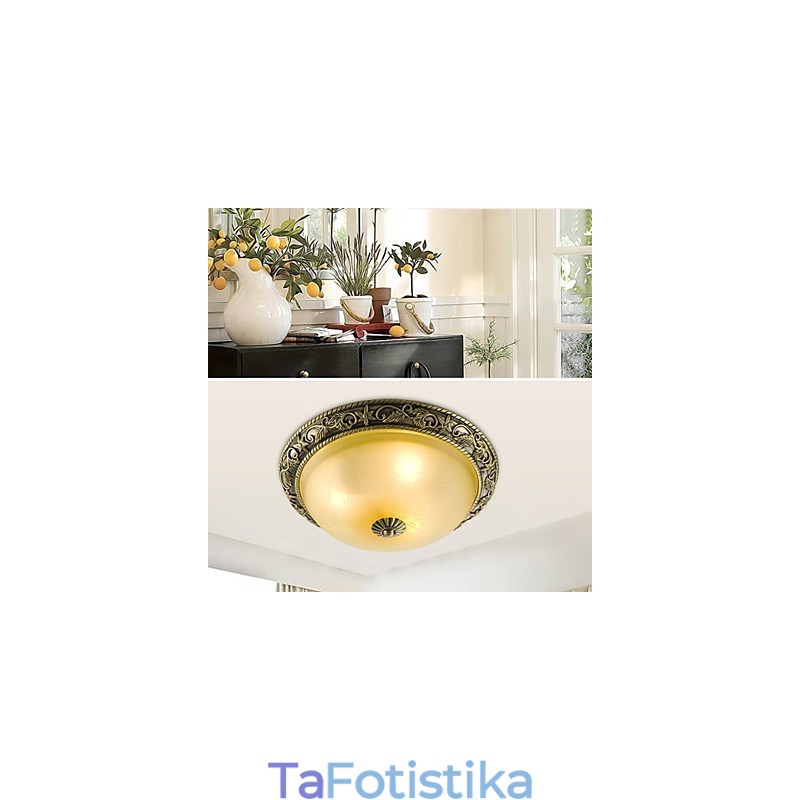 Παραδοσιακή κλασική ρητίνη Flush Mount Mini Style