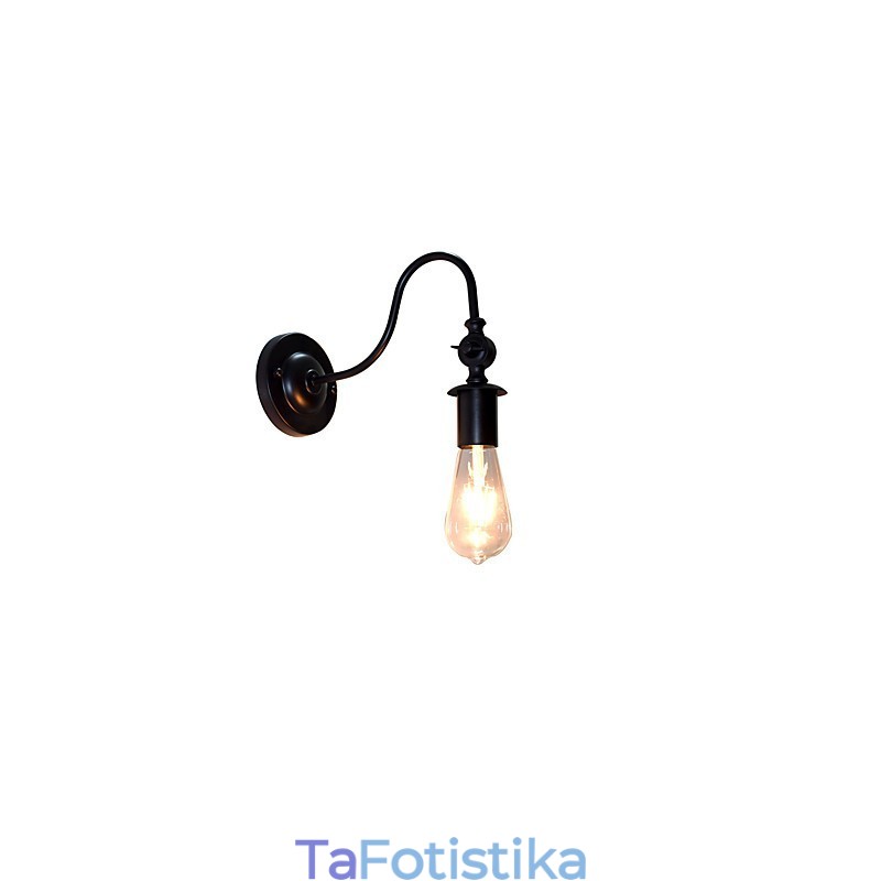 Light Buzz Wall Σιδερένιο Φωτιστικό Τοίχου Dumb Black Lightsaber Φωτιστικό στον τοίχο
