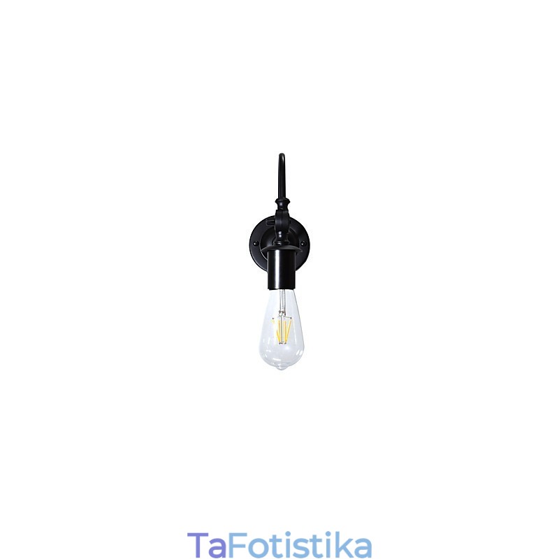 Light Buzz Wall Σιδερένιο Φωτιστικό Τοίχου Dumb Black Lightsaber Φωτιστικό στον τοίχο