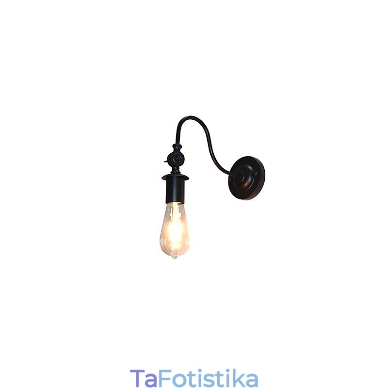 Light Buzz Wall Σιδερένιο Φωτιστικό Τοίχου Dumb Black Lightsaber Φωτιστικό στον τοίχο