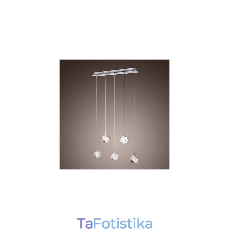 Μοντέρνο μοντέρνο κρεμαστό φως Island Crystal Chrome