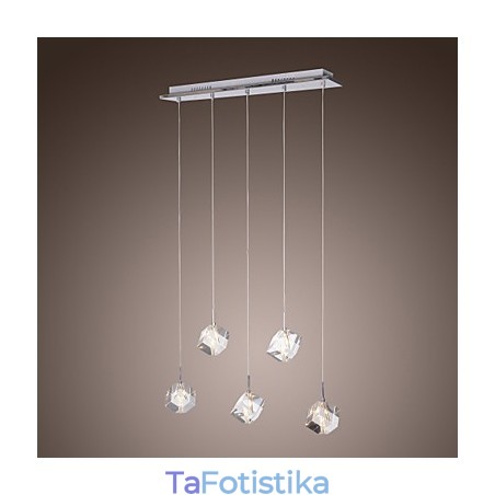 Μοντέρνο μοντέρνο κρεμαστό φως Island Crystal Chrome Μοντέρνο μοντέρνο κρεμαστό φως Island Crystal Chrome
