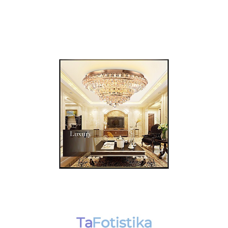 Μοντέρνο Πολυτελές Κρυστάλλινο Φωτιστικό Οροφής Absorb Dome Light Διάμετρος 60CM