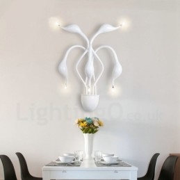 Swan Head Μοντέρνα Σύγχρονη Πολυχρωμία Απλίκες Τοίχου Φωτεινής Περιβάλλοντος Φωτιστικό τοίχου