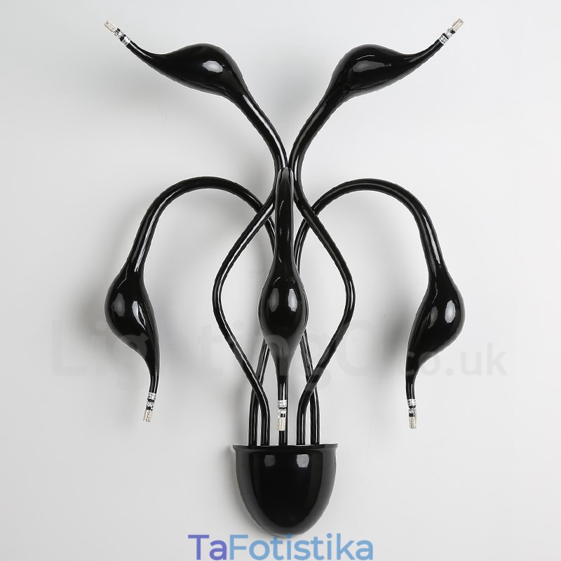 Swan Head Μοντέρνα Σύγχρονη Πολυχρωμία Απλίκες Τοίχου Φωτεινής Περιβάλλοντος Φωτιστικό τοίχου