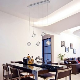 Μοντέρνο μοντέρνο κρεμαστό φως Island Crystal Chrome