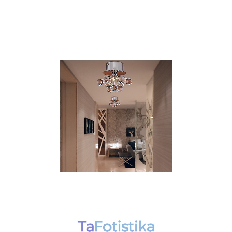 Μοντέρνο, μοντέρνο, κρυστάλλινο μίνι μεταλλικό χωνευτό στήριγμα χρωμίου