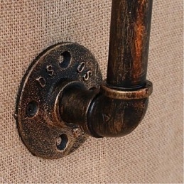 Nostalgia Simple Water Pipe Διακοσμητικό Μικρό Επιτοίχιο Φωτιστικό τοίχου