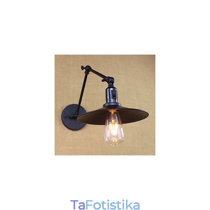 Χαρακτηριστικό ζωγραφικής Rustic Lodge για απλίκες τοίχου Downlight με βραχίονα Mini Style