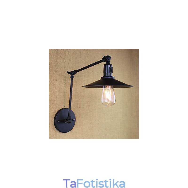 Χαρακτηριστικό ζωγραφικής Rustic Lodge για απλίκες τοίχου Downlight με βραχίονα Mini Style