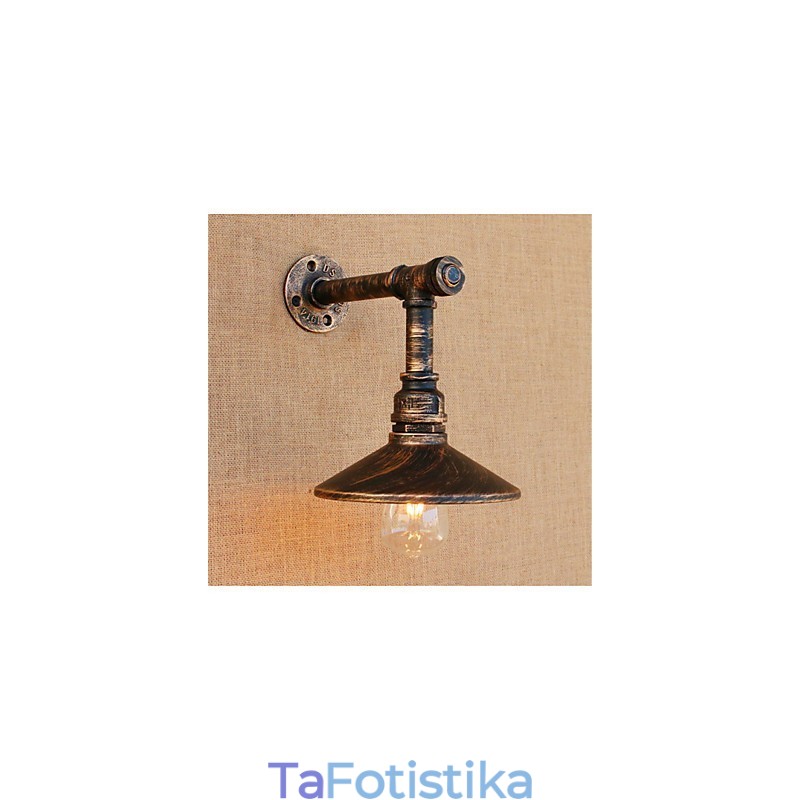Rustic Lodge Country Antique ορειχάλκινο χαρακτηριστικό για απλίκες τοίχου με φως περιβάλλοντος φωτιστικό τοίχου