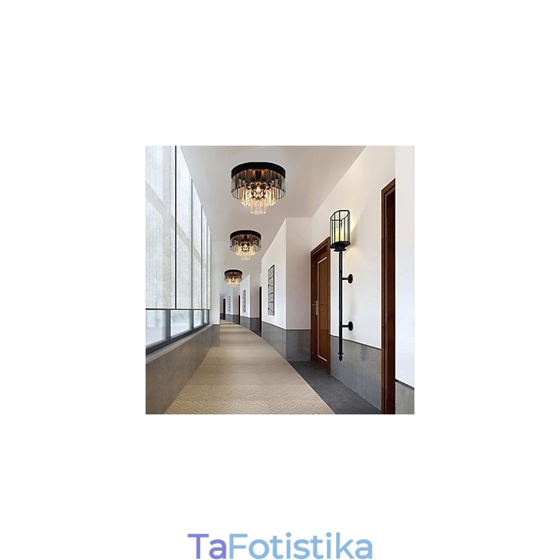 Μοντέρνο Σύγχρονο Crystal Metal Flush Mount