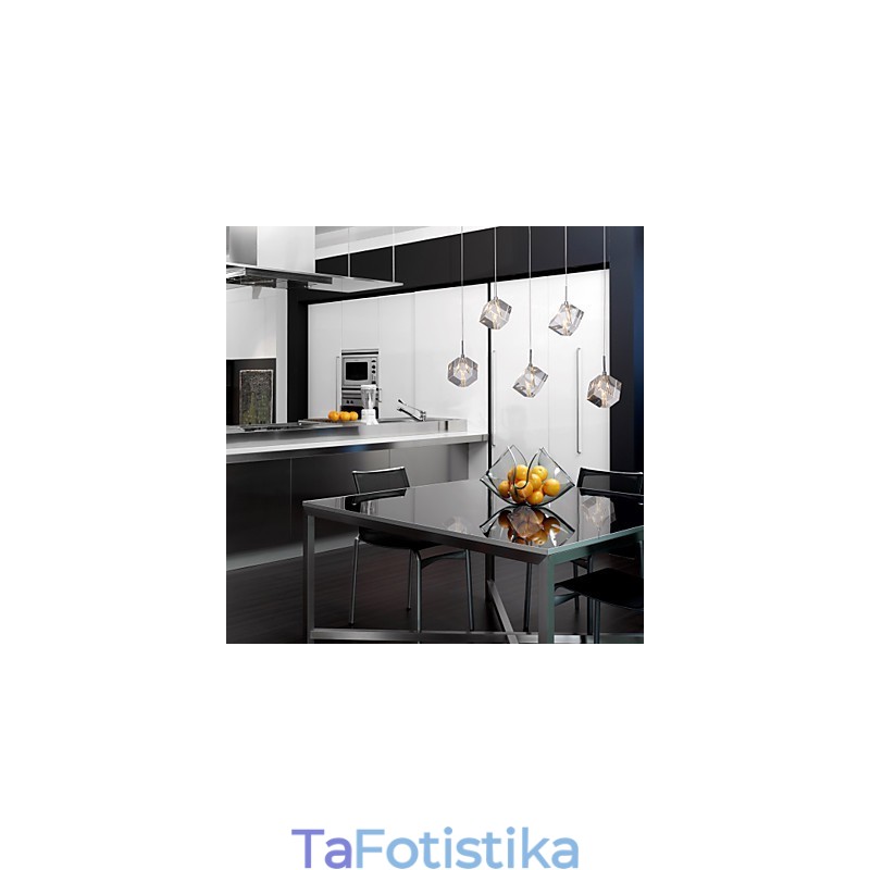 Μοντέρνο μοντέρνο κρεμαστό φως Island Crystal Chrome