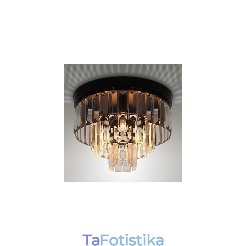 Μοντέρνο Σύγχρονο Crystal Metal Flush Mount